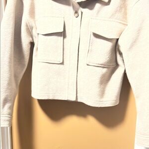 Love Tree Tan Utility Jacket with Zipper Closure